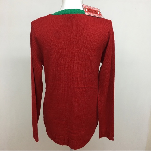 NWT. UGH- LEE Llama Christmas Sweater size L - Picture 3 of 5